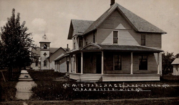 Bannister - Old Post Card Photo (newer photo)